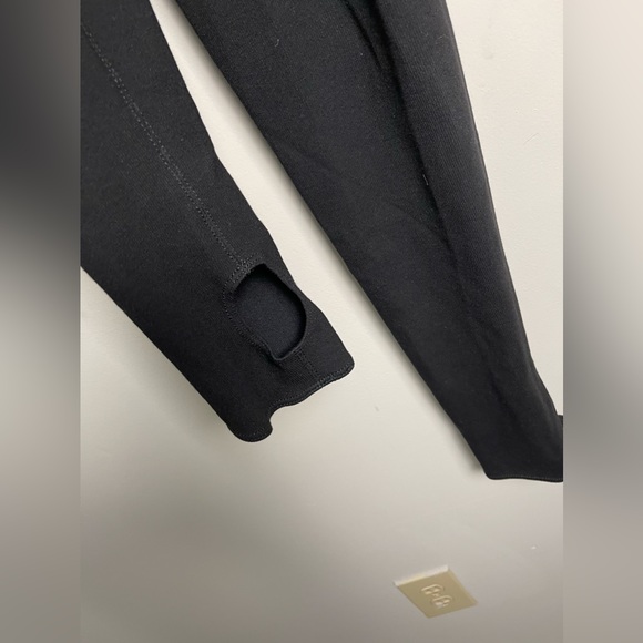 Vince Black Leggings Pants Stirrup Ribbed Knit Pull On Stretch Size Large - Picture 4 of 11